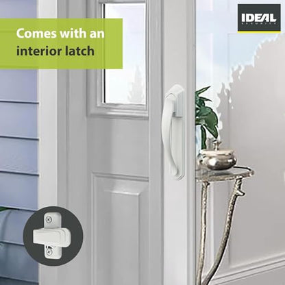 Ideal Security DX Pull Handle Replacement Set for Storm Door and Screen Door, White