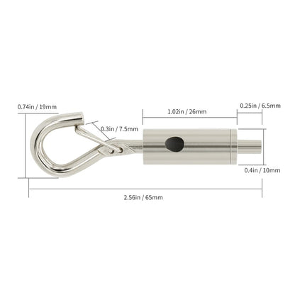 YQL Portable Hook & Eye Turnbuckle Tension for 1/16-3/32 Galvanized /304/316 Stainless Steel Cable Guide Wire Rope Light Hanging Suspension Accessories Pack-15