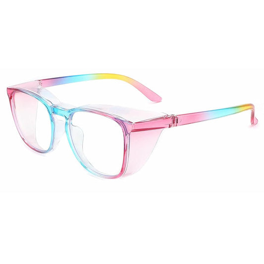 B.ANGEL Safety Glasses for Men and Women, Anti-fog Protective Eyewear with Scratch Resistant Clear Wraparound Lenses.