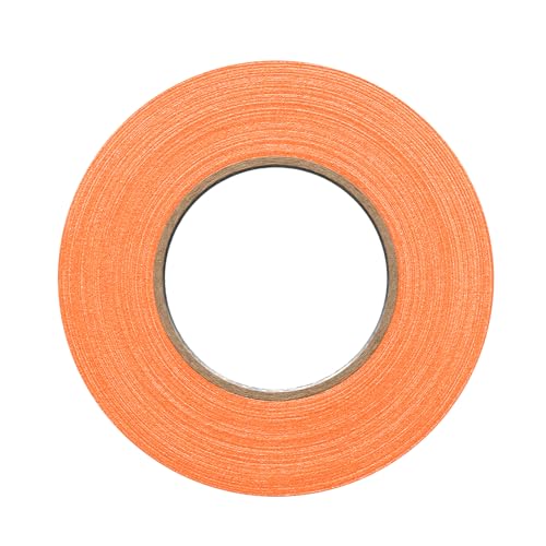 1" Width ProTapes Pro Gaff Premium Matte Cloth Gaffer's Tape with Rubber Adhesive, 50 yds Length x, Fluorescent Orange (Pack of 1)