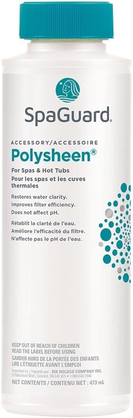 Polysheen (473 ML) Clarifier (SKU 7546) | Clears Cloudy Water Fast | Creates Sparking Water | Hot Tub & Spa Chemicals