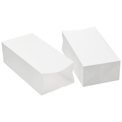 Foraineam 300 Pack Mini Paper Bags 3.5 x 2.2 x 7 inch Durable White Kraft Paper Snack Bag Paper Lunch Bag Small Cookie Favor Bags for Candies, Cookies, Fries, Bread, Popcorn