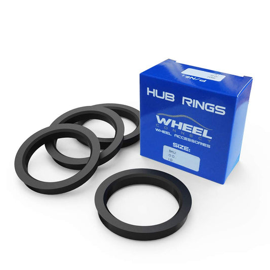 WHEEL CONNECT Hub Centric Rings, 106 to 87.1, Set of 4, ABS Plastic Hubrings, O.D:106 (106.1) - I.D:87.1mm.