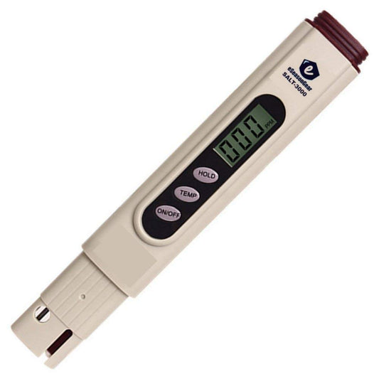 eseasongear Salt-3000 Tester,Digital PPM Salinity Meter for Water Pool Salt and Koi Fish Pond