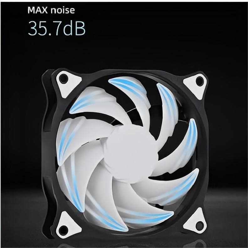 SAMA SF200 120mm Case Fans 3-Pack with PWM Hub – 4-Pin High-Airflow (90.29 CFM) PC Fans, Ultra-Quiet (35.7 dBA), Hydraulic Bearing, Anti-Vibration, for Computer Cooling – Black