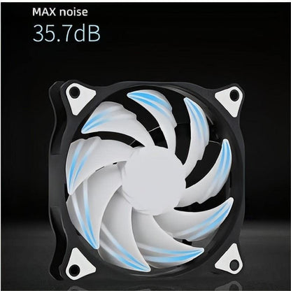 SAMA SF200 120mm Case Fans 3-Pack with PWM Hub – 4-Pin High-Airflow (90.29 CFM) PC Fans, Ultra-Quiet (35.7 dBA), Hydraulic Bearing, Anti-Vibration, for Computer Cooling – Black