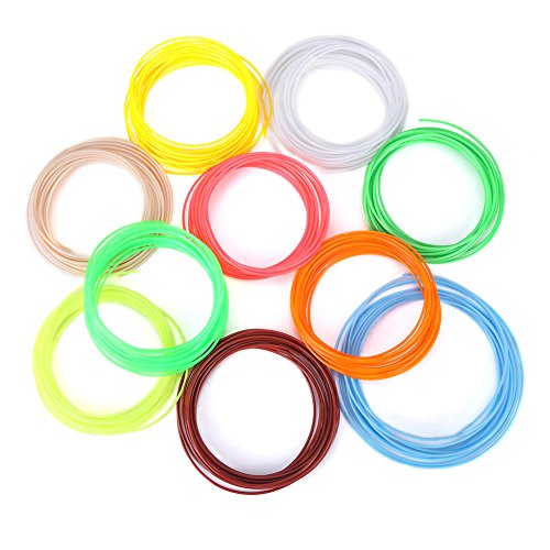 PCL Filament Refills 3D Pen Filament Refills 20 Colors 5m 1.75mm Low Temperature Pen Filament for Printing Pen Printer
