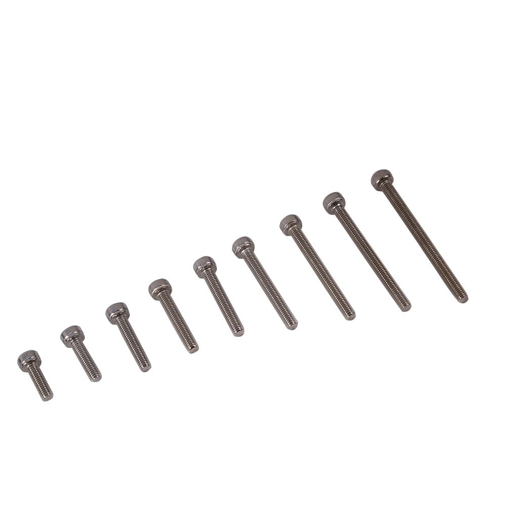 M3 Screws Set, 440pcs M3 Stainless Steel Hex Socket Head Cap Screws Hexagon Allen Bolt Screw Nuts Assortment Kit with 2 Allen Key Screw Bolt