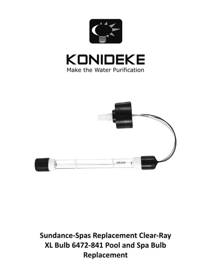 Konideke Replacement Bulb Work for Sundancee-Spas Replacement Clearr-Rayy XL Bulb 6472-841 Compatible for Jacuzzii Spas J-200 J-300 J-400