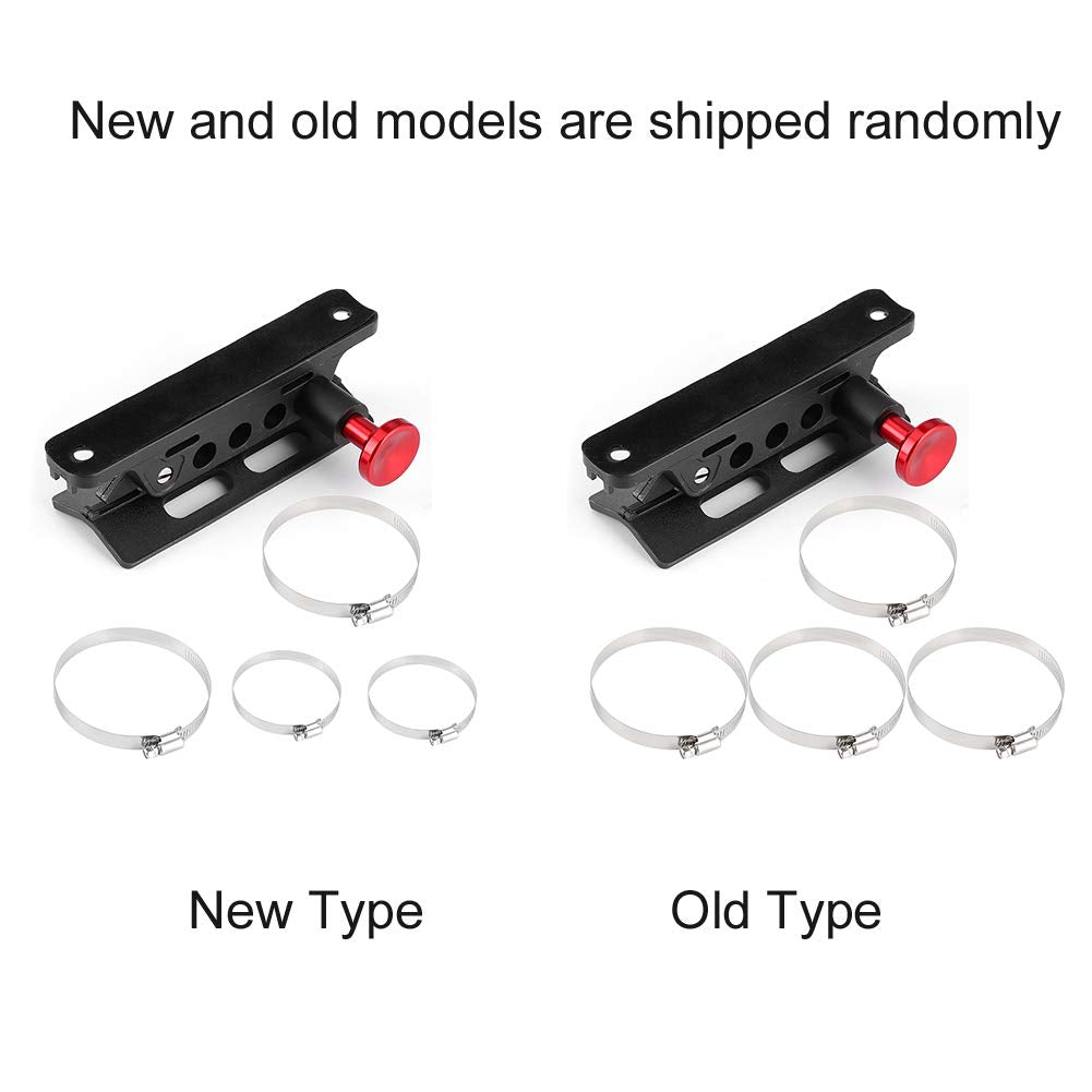 Acouto Extinguisher Mount Extinguisher Holder Mount Bracket Adjustable with 4 Clamps Fit for Sport/JK/Sahara for Polaris for (Red)