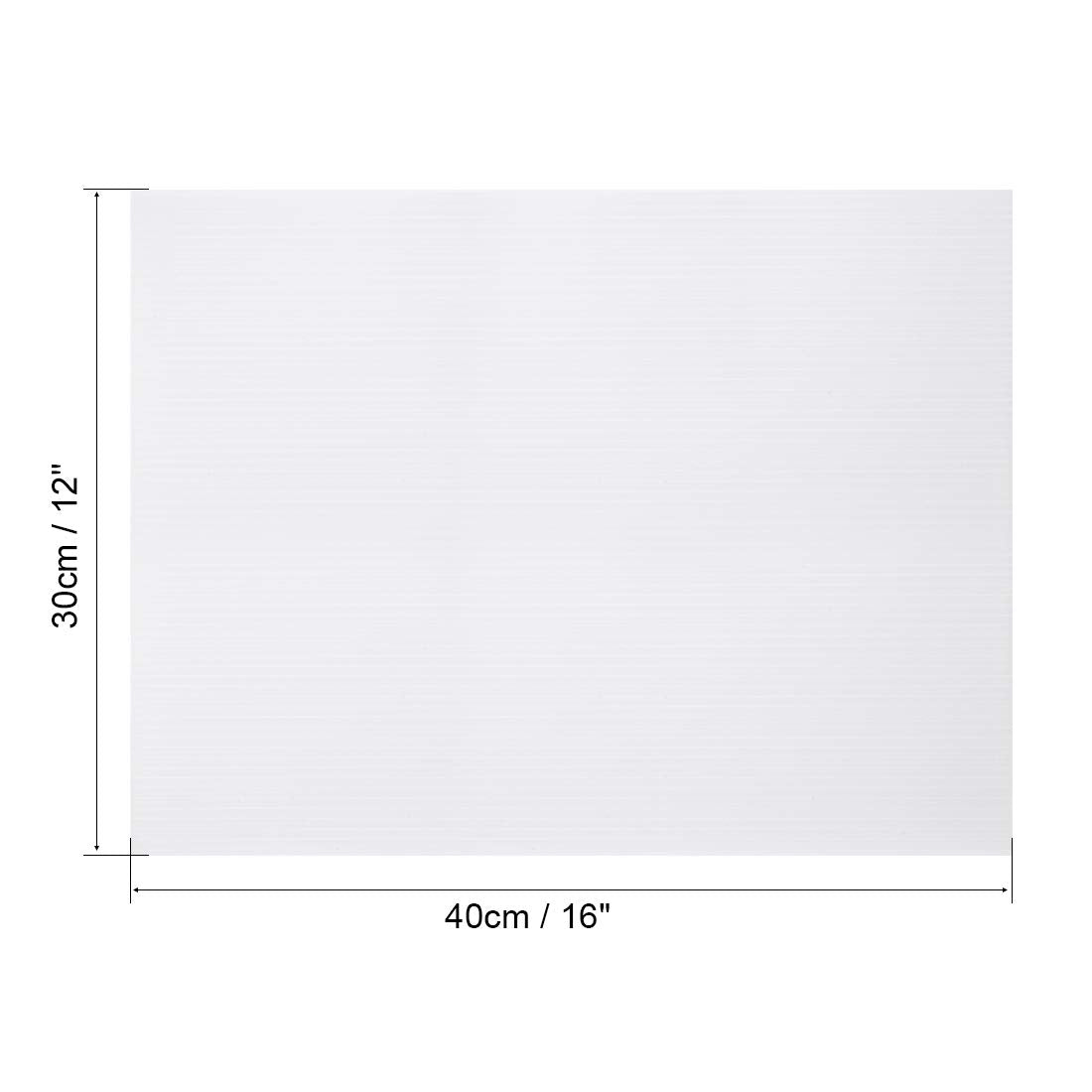 uxcell Corrugated Plastic Sheets,3mm White Blank Yard Lawn Signs,12 Inch x 16 Inch,Waterproof Sign Blank Board 5pcs