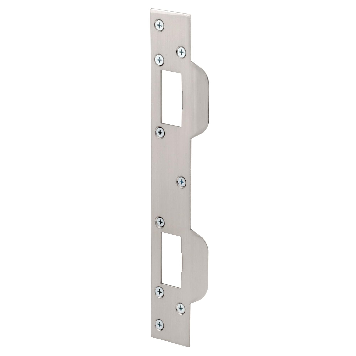 Prime-Line Products U 10385 Door Strike, 5-1/2-Inch Hole Centers, Satin Nickel Plated