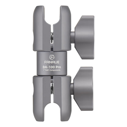 FANAUE Composite Double Socket Swivel Arm,DA-100PRO 3.7" Length, Aluminum Construction, Compatible with RAM Mounts B Size 1" Ball Components