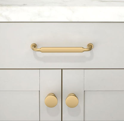 Asimerdeco 10 Pack Champagne Bronze Cabinet Knobs Single Hole Cabinet Pulls Round Kitchen Cabinet Knobs Drawer Knobs Dresser Knobs