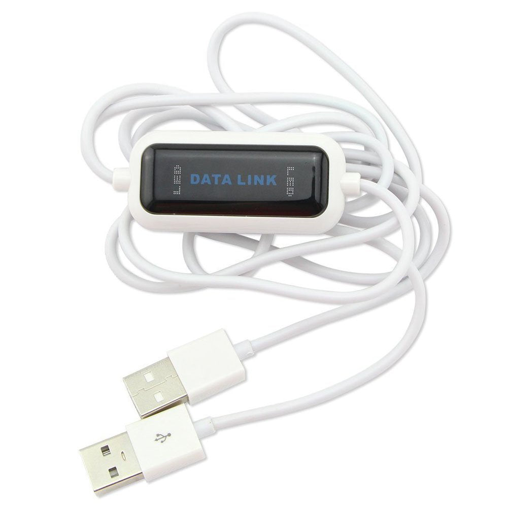 Unifire® High Speed USB Pc to Pc Online Share Sync Link Net Direct Data File Transfer Bridge LED Cable Easy Copy Between 2 Computer