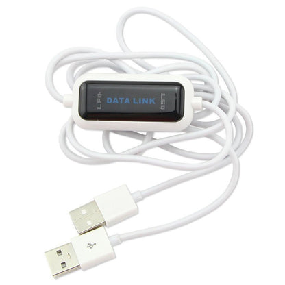 Unifire® High Speed USB Pc to Pc Online Share Sync Link Net Direct Data File Transfer Bridge LED Cable Easy Copy Between 2 Computer