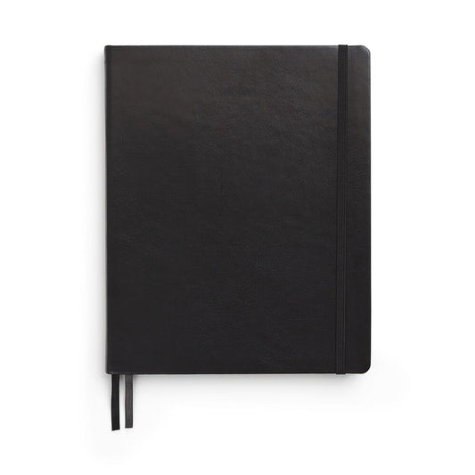 TRU RED Large Flexible Cover Ruled Journal - Black