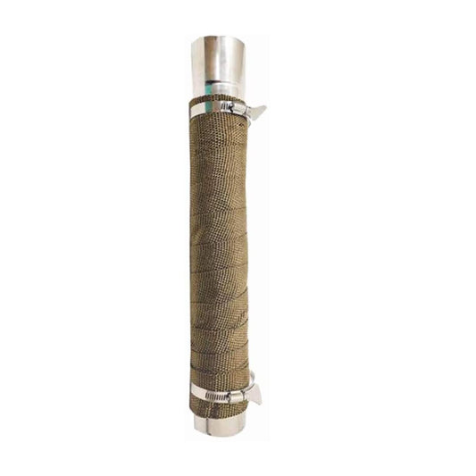 Fireproof Flue Wrap Anti Scalding Stovepipe Ribbon for Wood Stoves with 2 Clamps