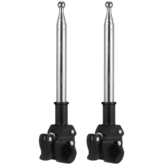 2 Pcs Bicycle Flagpole Mounting Stand Telescoping Racing Flag Outdoor Flag Bike Display Flagpole Holder