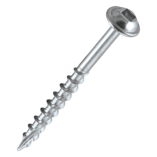 Trend Pocket Hole Screws for Softwoods, 50mm Long, Pack of 200, Coarse Self-Cutting Threaded Square Drive Screws, PH/8X50/200C