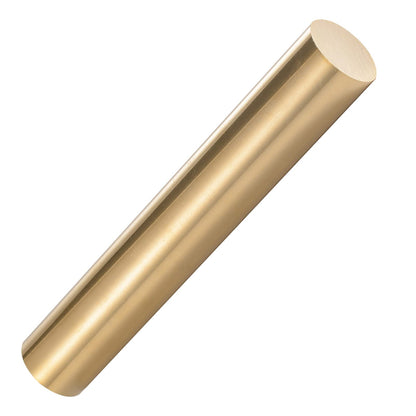 USAMILY 1 inch (25mm) Brass Solid Round Rod Lathe Bar Stock, 6 inch(152.4mm) in Length