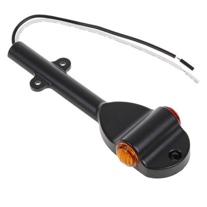 Partsam 2Pcs RED AMBER LED Trailer Fender Lights Bullet LED Clearance Marker Light Left Right Amber Front Red Rear, DOT Compliant