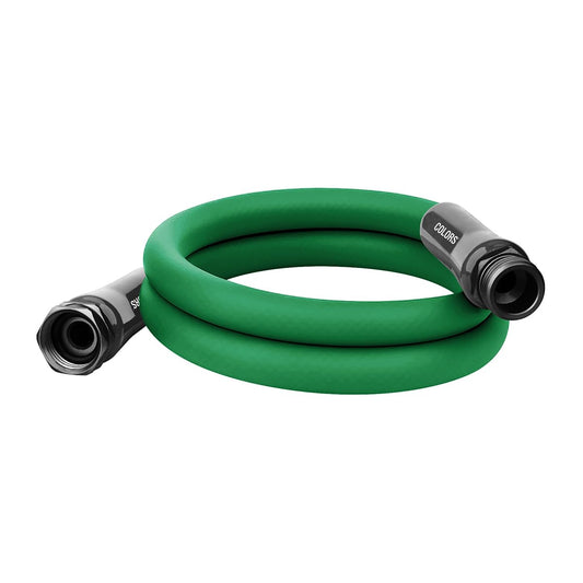Flexzilla Colors Lead-in Garden Hose 5/8in. x 5ft., Lightweight All-Weather Water Hose, Durable and Flexible, Leak-Free Connections, Forest Green