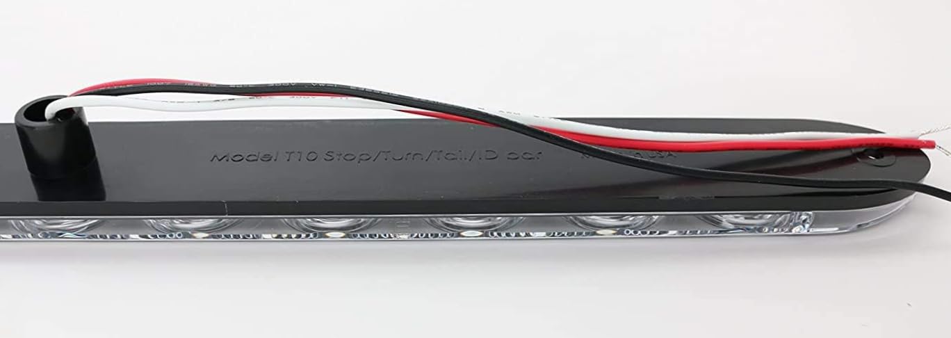 15" Clear Red Multi-function Stop Turn Tail Marker Trailer Light LED Waterproof