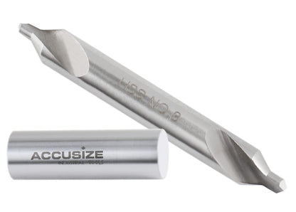 Accusize Industrial Tools No.3, 1/4 Inch x 7/64 Inch x 2 Inch H.S.S. Center Drill Bit, 10Pc 0530-0300X10
