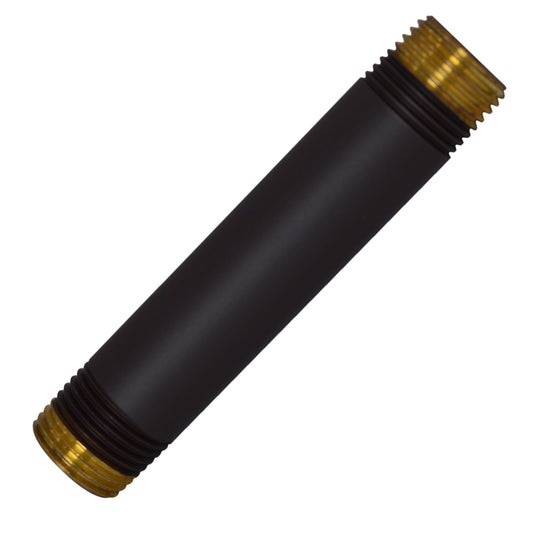 Westbrass D12104-62 IPS 1/2" x 4" Pipe Nipple, Matte Black
