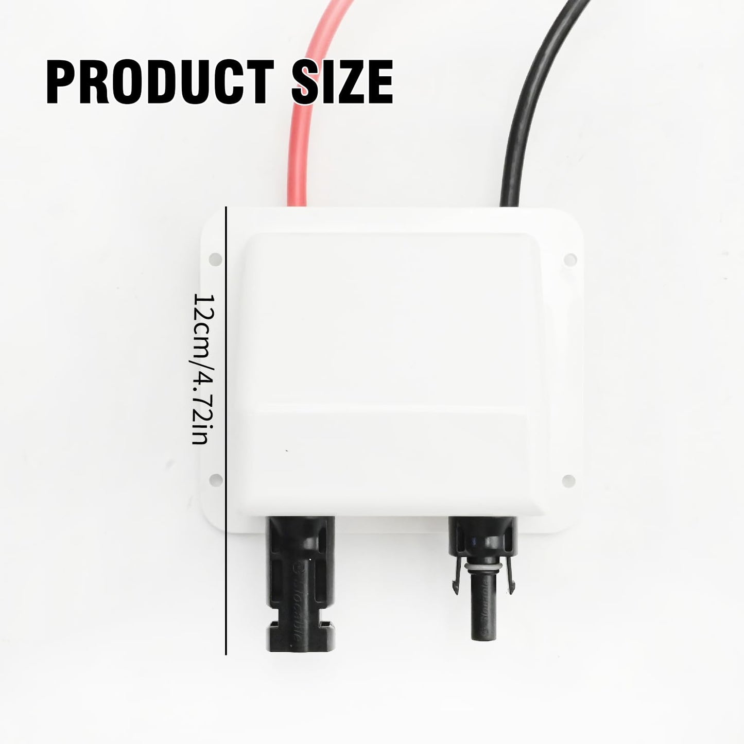 SYOWADA 10 FT Solar Double Cable Entry Gland, Weatherproof 10 AWG Double Cable Entry Housing, UV Resistance ABS Double Cable for All Cable Types, for Solar Project on RV Boat Camper Van