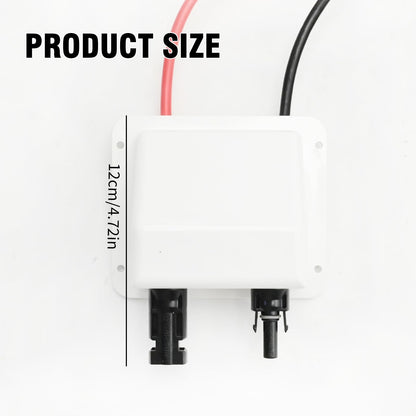 SYOWADA 10 FT Solar Double Cable Entry Gland, Weatherproof 10 AWG Double Cable Entry Housing, UV Resistance ABS Double Cable for All Cable Types, for Solar Project on RV Boat Camper Van