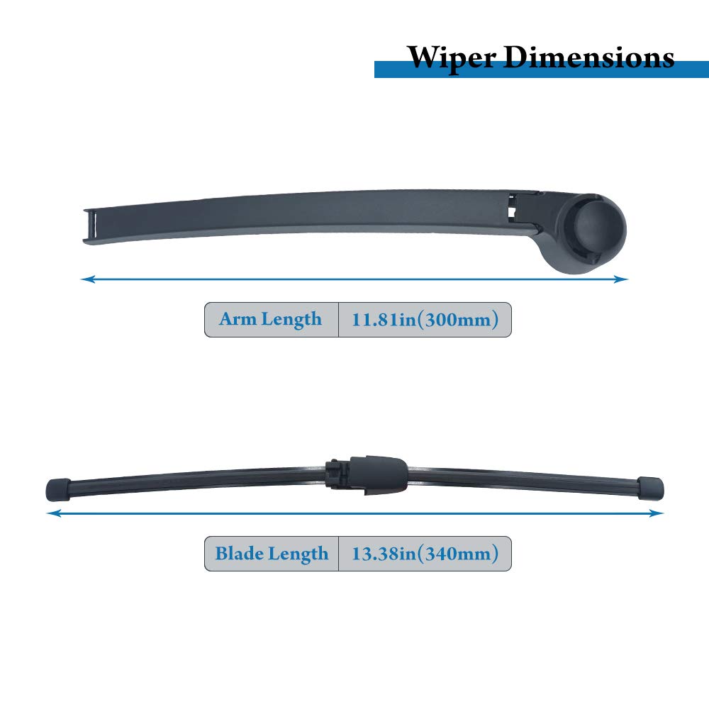 Rear Back Windshield Wiper Arm Blade for VW Volk-swagen Tiguan 2007-2016 1T0955707C Essuie Glace Arriere