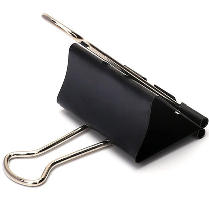 Extra Large Binder Clips 2.4 Inch (24 Pack), Upgrade Giant Binder Clips Big Paper Clips Clamps for Office and Home Supplies, Black