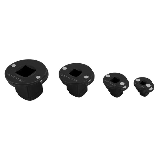 4pcs Low Profile Impact Socket Adapter Set, Magnetic Drive Ratchet Adapter Set for Tight Spaces for Automotive Repair DIY & Industrial Equipment Maintenance (Black)