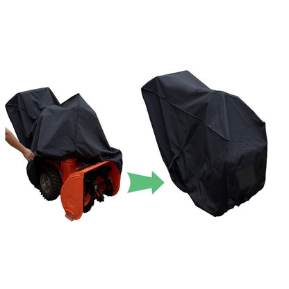 Snow Thrower Cover Waterproof Heavy Duty 420d Oxford With Windproof Buckles And Elastic Cord For Outdoor Electric All Weather Protection Universal