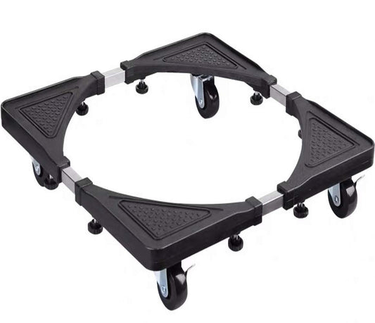 Movable Base Size Adjustable Washing Machine Base for Dryer Refrigerator Telescopic Furniture Dolly Roller with Swivel Locking Casters 4 Wheels 16-22 inch
