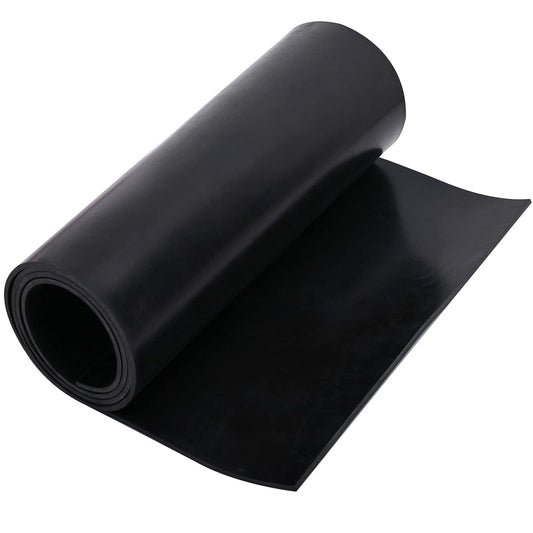 Neoprene Rubber Gasket Strip Waterproof, 1/8 Inch Thick x 12 Inch Wide x 4 Feet Long Rubber Gasket Strip for Warehouse, Pads, Seals, Weather Stripping, Crafts, Flooring, Supports.