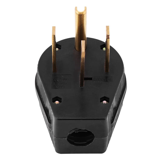 NEMA 14-50P 50A 125/250V Industrial Plug 4-Prong Generator RV Power Connector Heavy Duty Grounding Male Plug Replacement