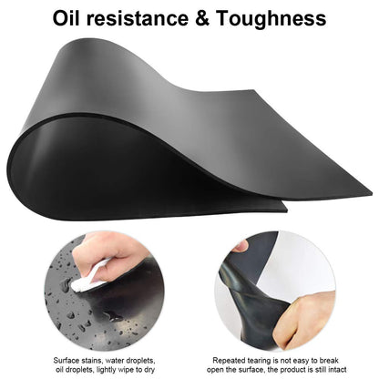 DGSL Neoprene Rubber Sheet, Solid Rubber Sheets, Rolls & Strips for DIY Gaskets, Crafts, Pads, Flooring, Protection, Supports, Leveling, Anti-Vibration, Anti-Slip (4" Wide x 1/8" Thick x 10' Long)