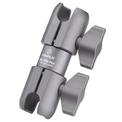 FANAUE Composite Double Socket Swivel Arm,DA-100PRO 3.7" Length, Aluminum Construction, Compatible with RAM Mounts B Size 1" Ball Components