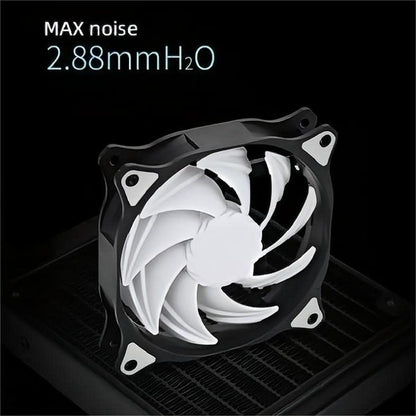 SAMA SF200 120mm Case Fans 3-Pack with PWM Hub – 4-Pin High-Airflow (90.29 CFM) PC Fans, Ultra-Quiet (35.7 dBA), Hydraulic Bearing, Anti-Vibration, for Computer Cooling – Black