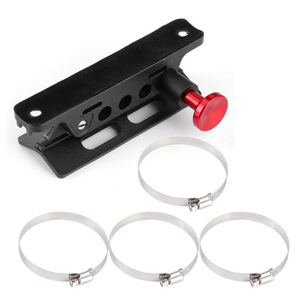 Acouto Extinguisher Mount Extinguisher Holder Mount Bracket Adjustable with 4 Clamps Fit for Sport/JK/Sahara for Polaris for (Red)