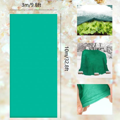 9.8×32.8Ft Plant Freeze Protection Cover,1.2OZ Non-Woven Frost Cloth Blanket,Garden Frost Fleece Cover for Vegetable Reusable Floating Row Cover for Cold Weather,Plant Cover Screen Protection