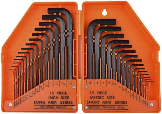 30 Pcs Hex Key Set Allen Wrench Set