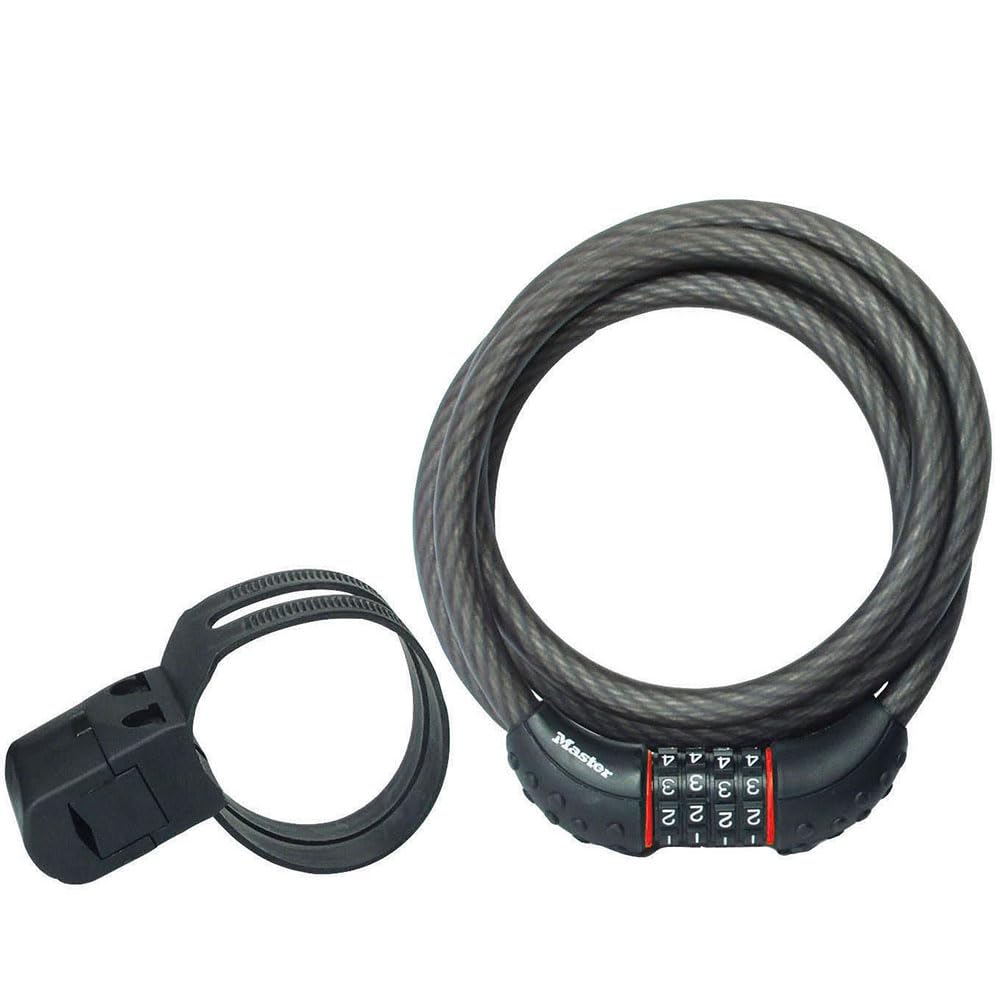 Master Lock 8122D Combination Cable Lock, 6-Feet x 1/2-Inch