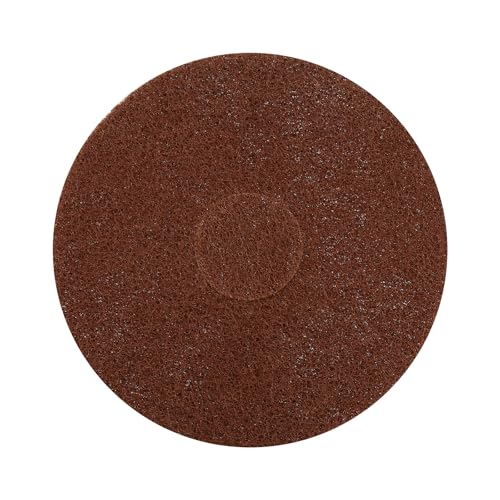 The Orbiter Brown Scrub Pad, Part Number 437049, has a Diameter of 12 inches(1 Pack). Used with The for Oreck Commercial Orbiter Hard Floor Cleaner Machine ORB550MC.