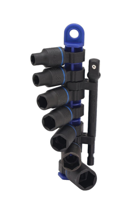 Wiha 72094 8-Piece 3/8" Drive Metric Impact Socket Set