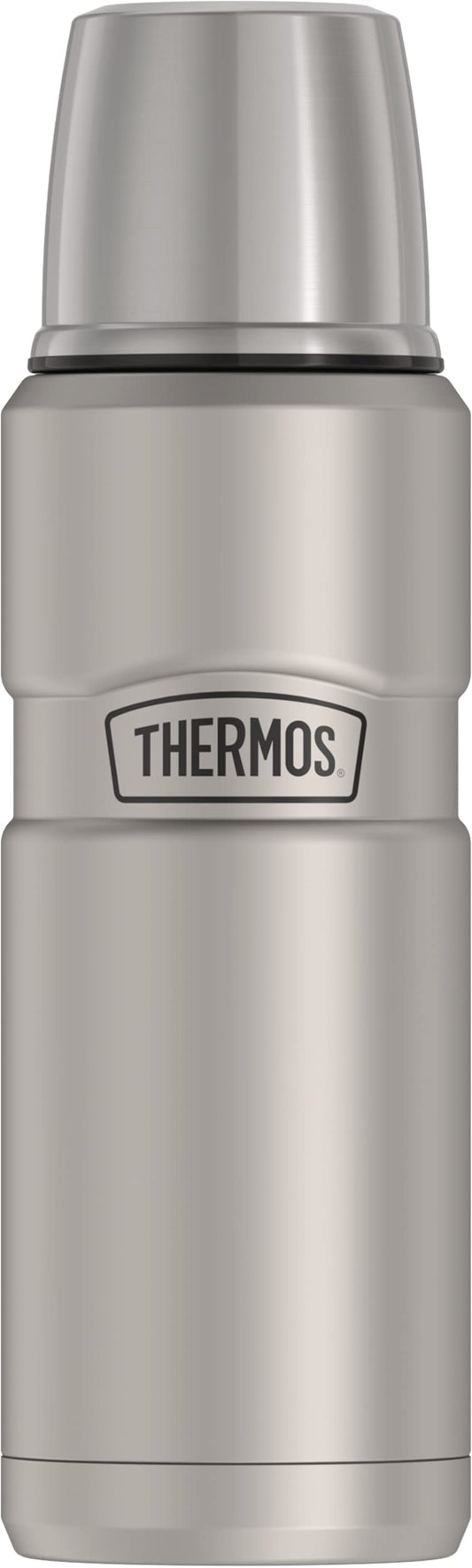 Thermos SK2000STTRI4 Stainless King 16 Ounce Compact Bottle, Stainless Steel, Gray