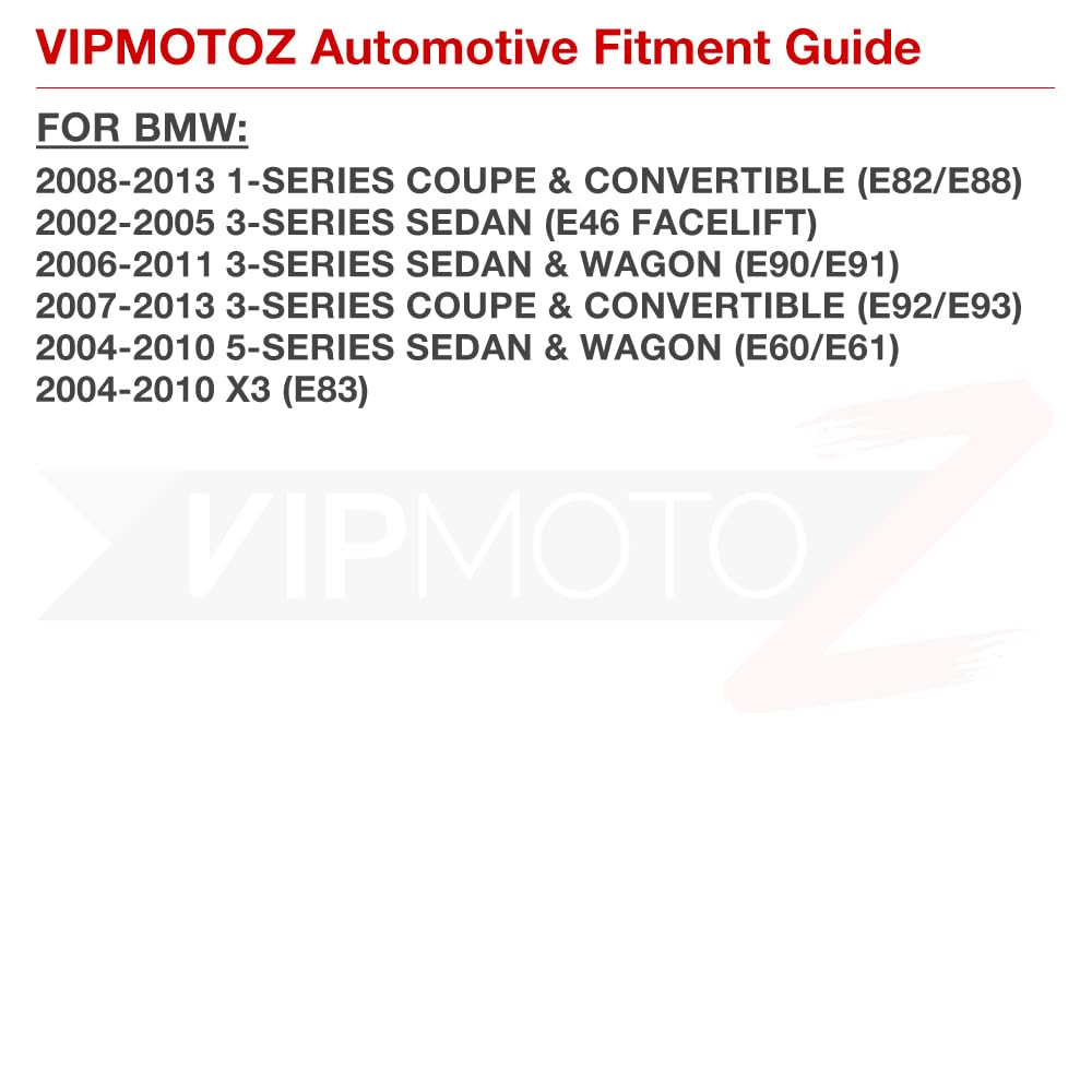 VIPMOTOZ Dark Smoked Lens Full LED Front Fender Side Marker Light Turn Signal Lamp Assembly Replacement For BMW E82 E88 E90 E91 E92 E93 E60 E61 E83, Driver & Passenger Side